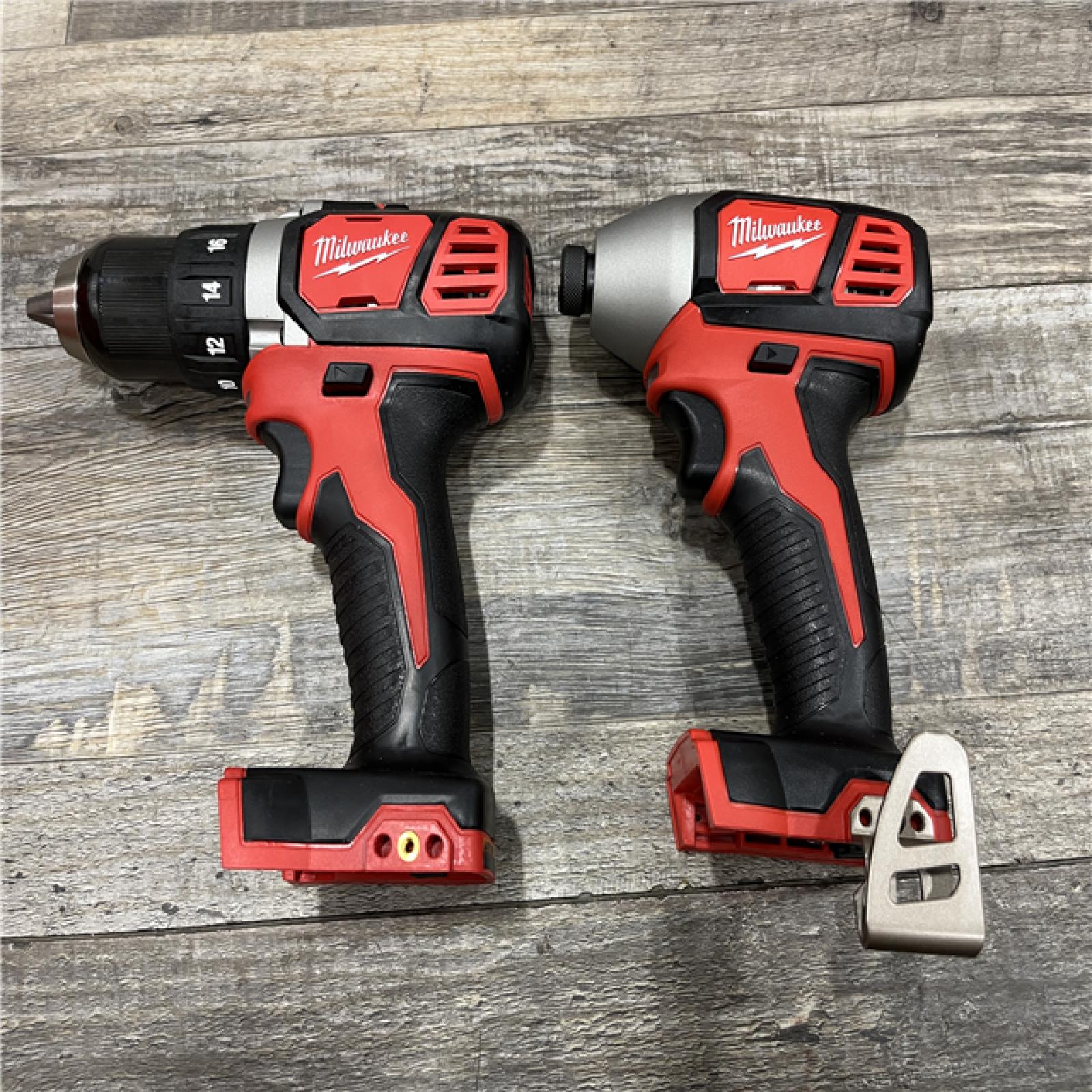 AS-IS Milwaukee 18V Lithium-Ion Cordless Drill Driver/Impact Driver Combo Kit