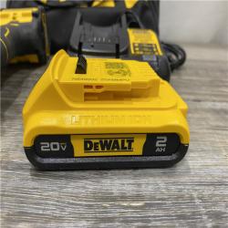 AS-IS DEWALT Atomic 20V Lithium-Ion Cordless Compact 1/2 in. Drill/Driver Kit