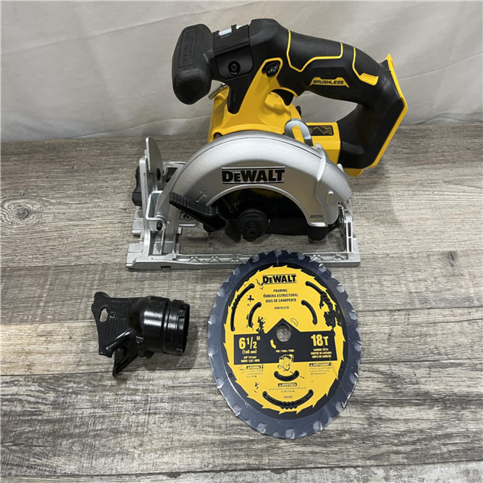 AS-IS DEWALT 20V MAX Cordless Brushless 6-1/2 in. Sidewinder Style Circular Saw (Tool Only)