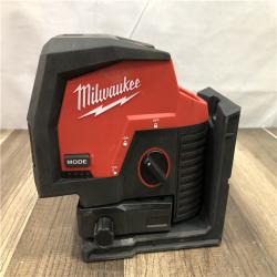 AS-IS Milwaukee 12-Volt Lithium-Ion Cordless Green 125 ft. Cross Line and Plumb Points Laser Level (Tool-Only)