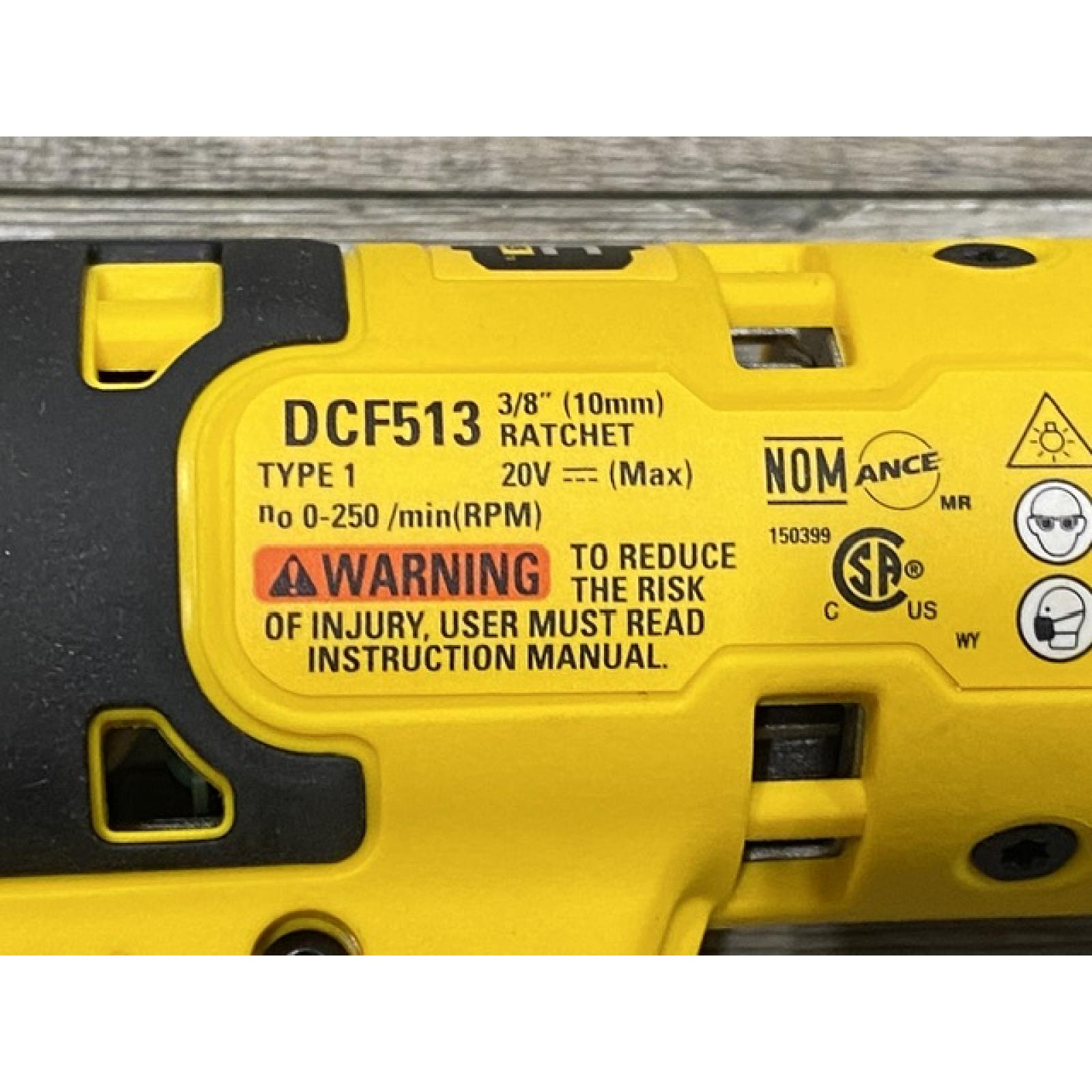 AS-IS DEWALT ATOMIC 20V MAX Cordless 3/8 in. Ratchet (Tool Only)