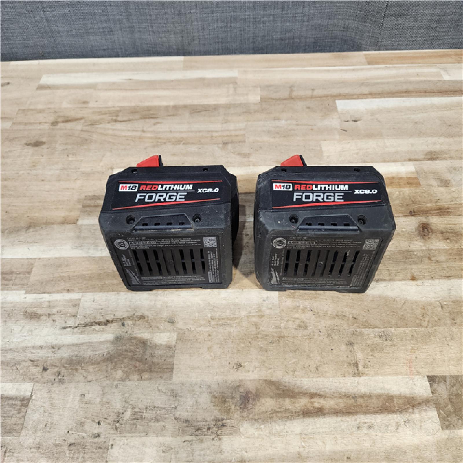 HOUSTON LOCATION - AS-IS MILWAUKEE FORGE BATTERY PACK QTY - 2