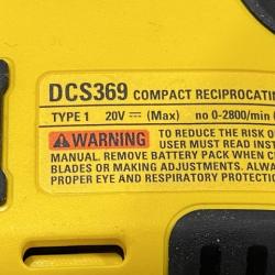 AS-IS DEWALT Atomic 20-Volt Maximum Cordless Brushless Compact Reciprocating Saw Kit