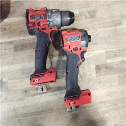 HOUSTON LOCATION - AS-IS MILWAUKEE M18 FUEL 18V Lithium-Ion Brushless Cordless Hammer Drill and Impact Driver Combo Kit (2-Tool) with 2 Batteries