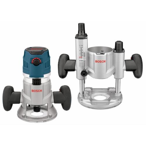 Like New! - Bosch 15 Amp Corded Variable Speed Combination Plunge & Fixed-Base Router Kit with Hard Case