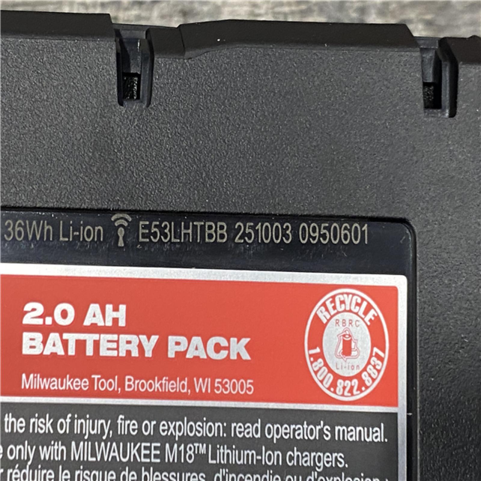 AS-IS Milwaukee 18V Lithium-Ion Brushless Cordless 1/2 in. Compact Drill/Driver Kit