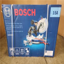 Phoenix NEW Bosch 15 Amp 12 in. Corded Dual-Bevel Sliding Glide Miter Saw with 60 Tooth Saw Blade SEALED