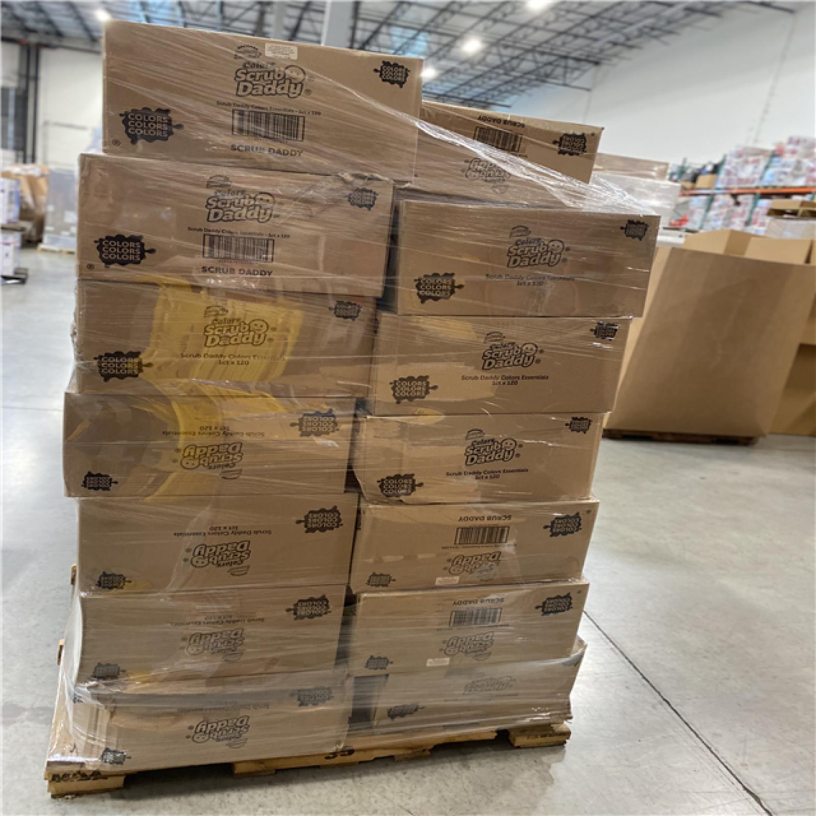 DALLAS LOCATION- SCRUB DADDY ESSENTIALS COLORS CASES OF 120 PALLET (27 CASES/3420 UNITS)
