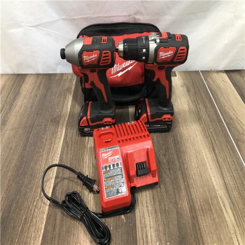 AS-IS Milwaukee  18V Lithium-Ion Cordless Drill Driver/Impact Driver Combo Kit