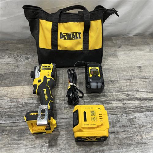 AS-IS DEWALT ATOMIC 20V MAX Lithium-Ion Cordless 1/4 in. Brushless Impact Driver Kit