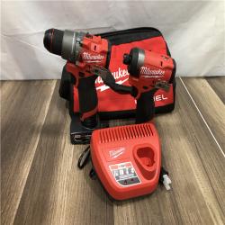 AS-IS Milwaukee FUEL 12-Volt Lithium-Ion Brushless Cordless Hammer Drill and Impact Driver Combo Kit