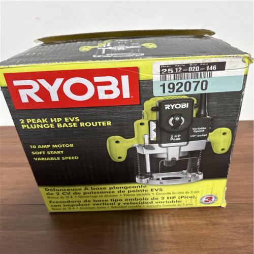 California AS-IS Ryobi 2 Peak HP EVS Plunge Base Router
