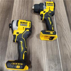 AS-IS DEWALT 20V MAX Cordless Brushless Hammer Drill/Driver 2 Tool Combo Kit with FLEXVOLT ADVANTAGE