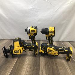 AS-IS DEWALT ATOMIC 20-Volt Lithium-Ion Cordless Brushless (4-Tool) Combo Kit