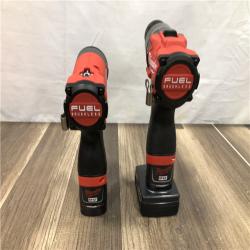 AS-IS Milwaukee FUEL 12-Volt Lithium-Ion Brushless Cordless Hammer Drill and Impact Driver Combo Kit