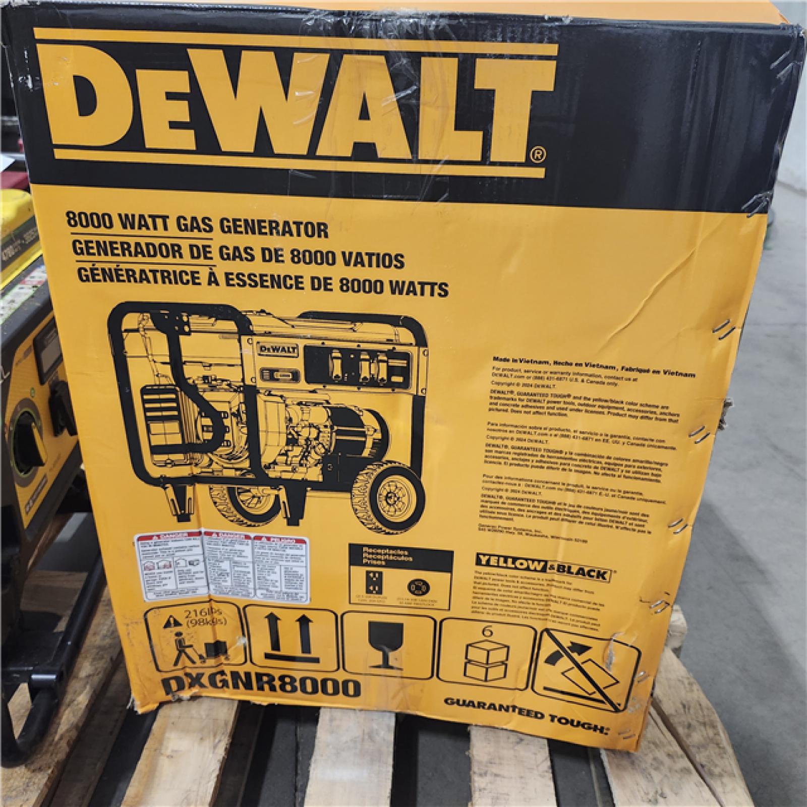 Dallas Location - As-Is DEWALT 10000 / 8000-Watt Gas Powered Portable Generator