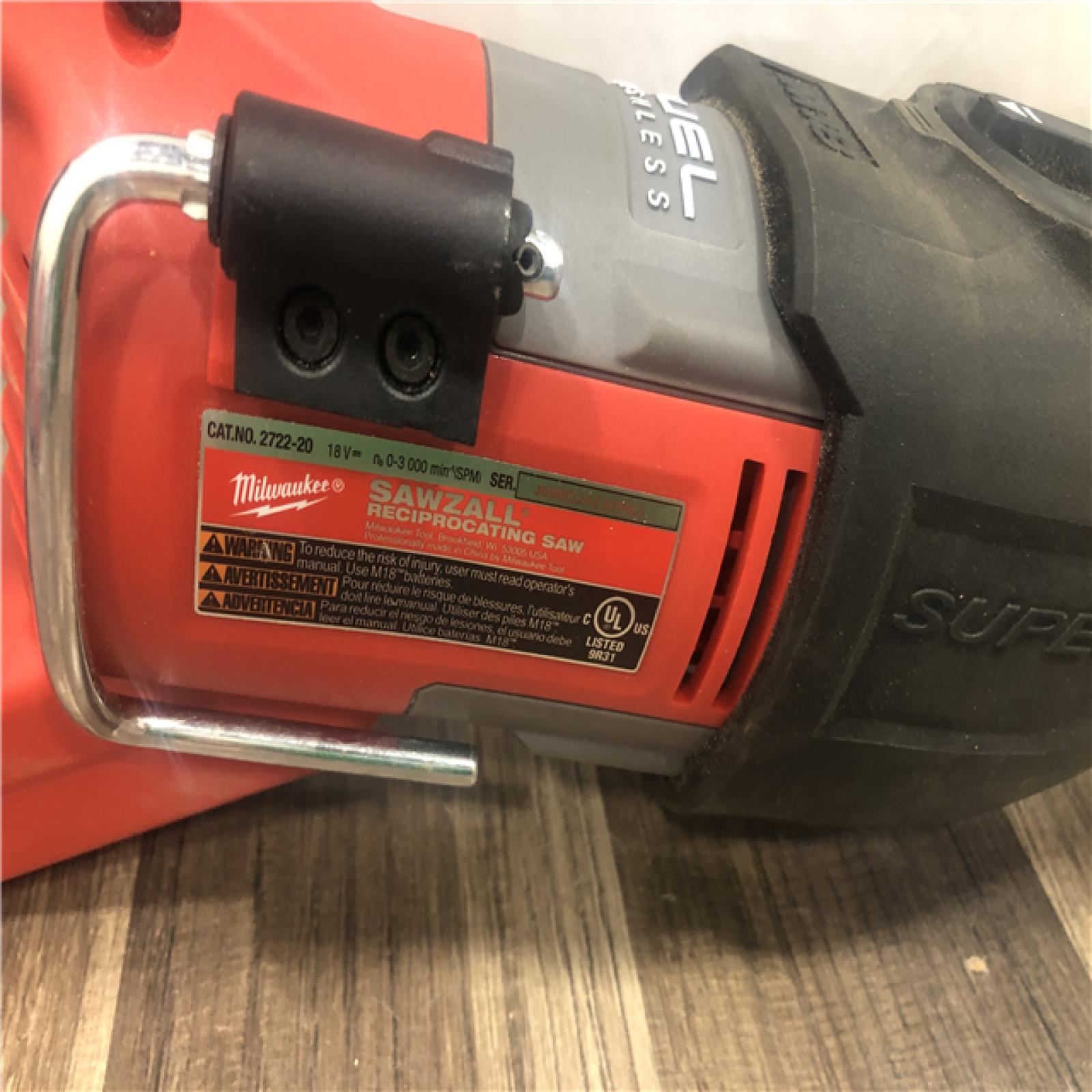 AS-IS Milwaukee FUEL 18V Lithium-Ion Brushless Cordless Super SAWZALL Orbital Reciprocating Saw (Tool-Only)