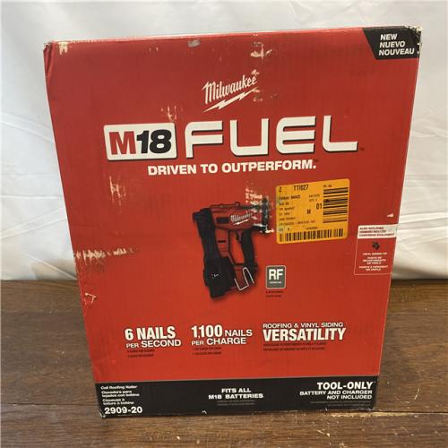 NEW Milwaukee M18 FUEL Coil Roofing Nailer