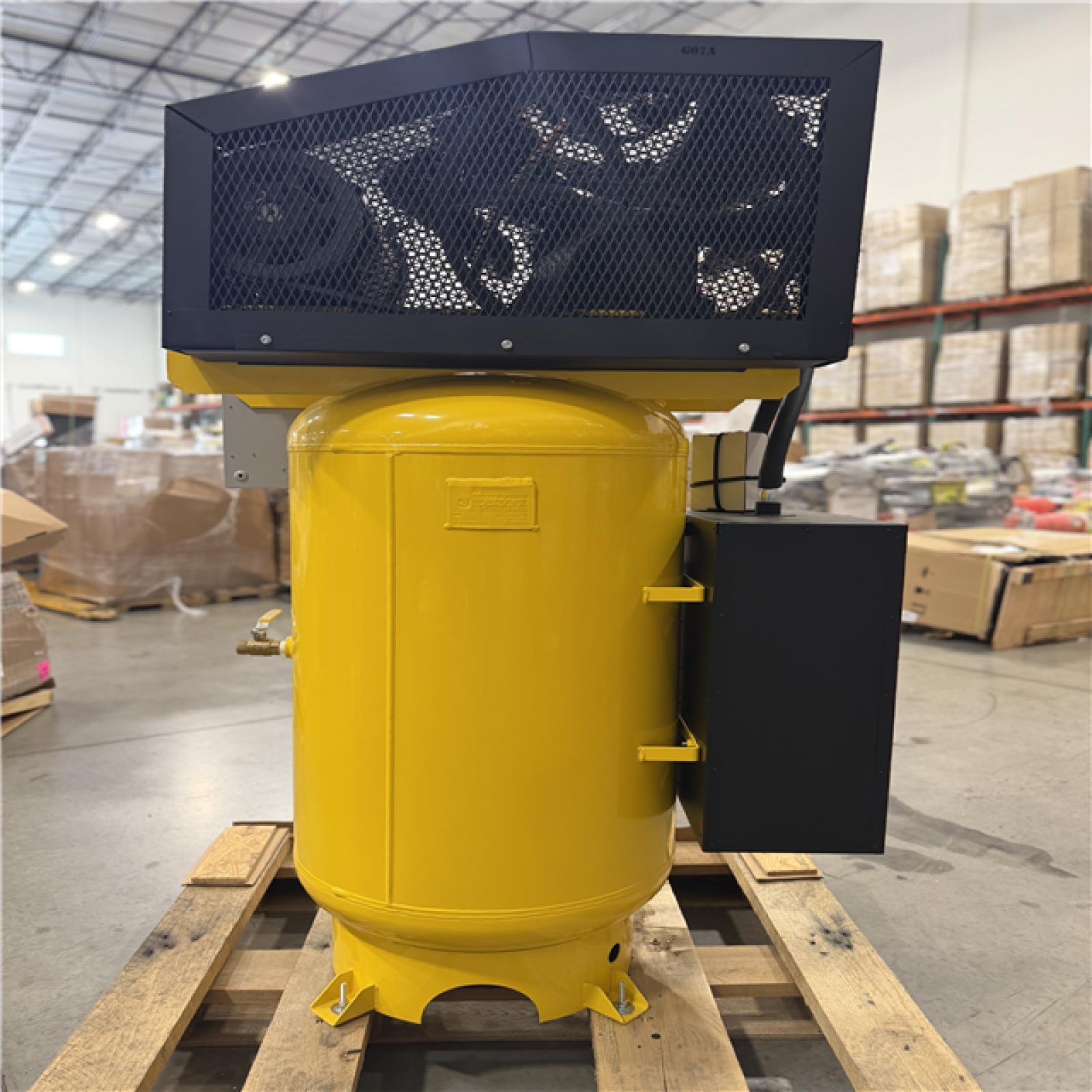 DALLAS LOCATION- EMAX Silent Air™ 10HP 80-Gal Industrial Air Compressor  38 CFM @ 100 PSI  4-Cylinder Two-Stage