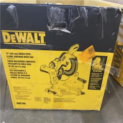 As-Is- DEWALT 15 Amp Corded 12 in. Double Bevel Sliding Compound Miter Saw