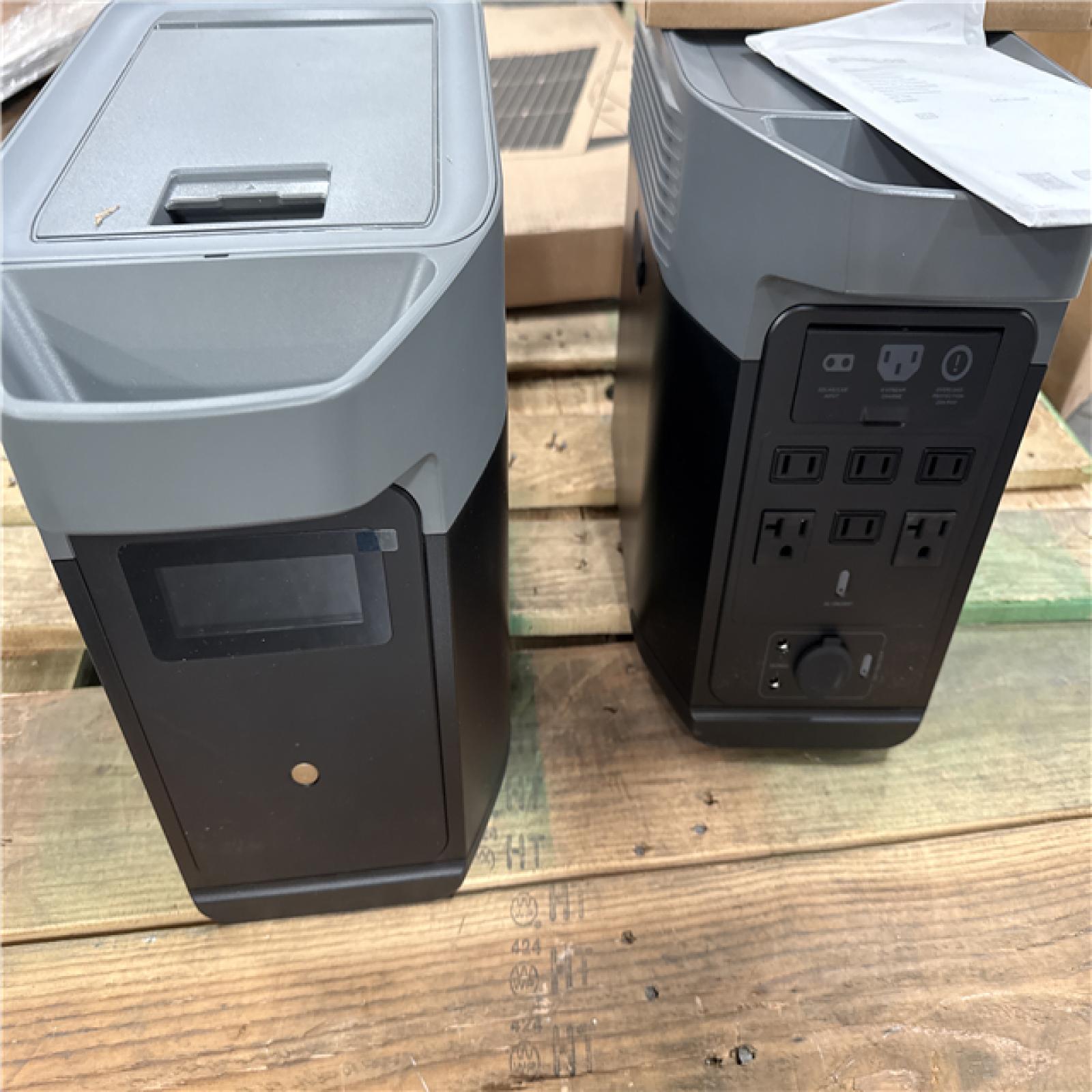 Californa AS-IS Ecoflow Delta 2, Spare Smart battery & Portable Solar Panel