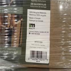 DALLAS LOCATION - Tierra Verde 48 in. x 48 in. Raised Garden Box Khaki and Black Recyclable Plastic 1-Pack PALLET-(10 CASES)