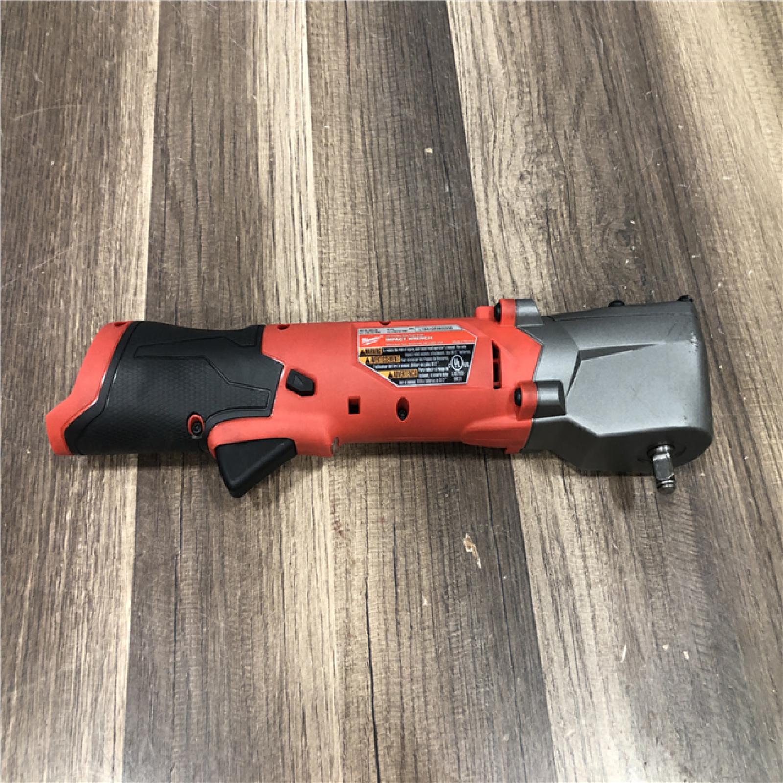 AS-IS Milwaukee FUEL 12V Lithium-Ion Brushless Cordless 3/8 in. Right Angle Impact Wrench (Tool-Only)