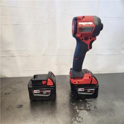 AS-IS- M18 FUEL 18V Lithium-Ion Brushless Cordless 1/4 in. Hex Impact Driver Kit with Two 5.0Ah Batteries Charger