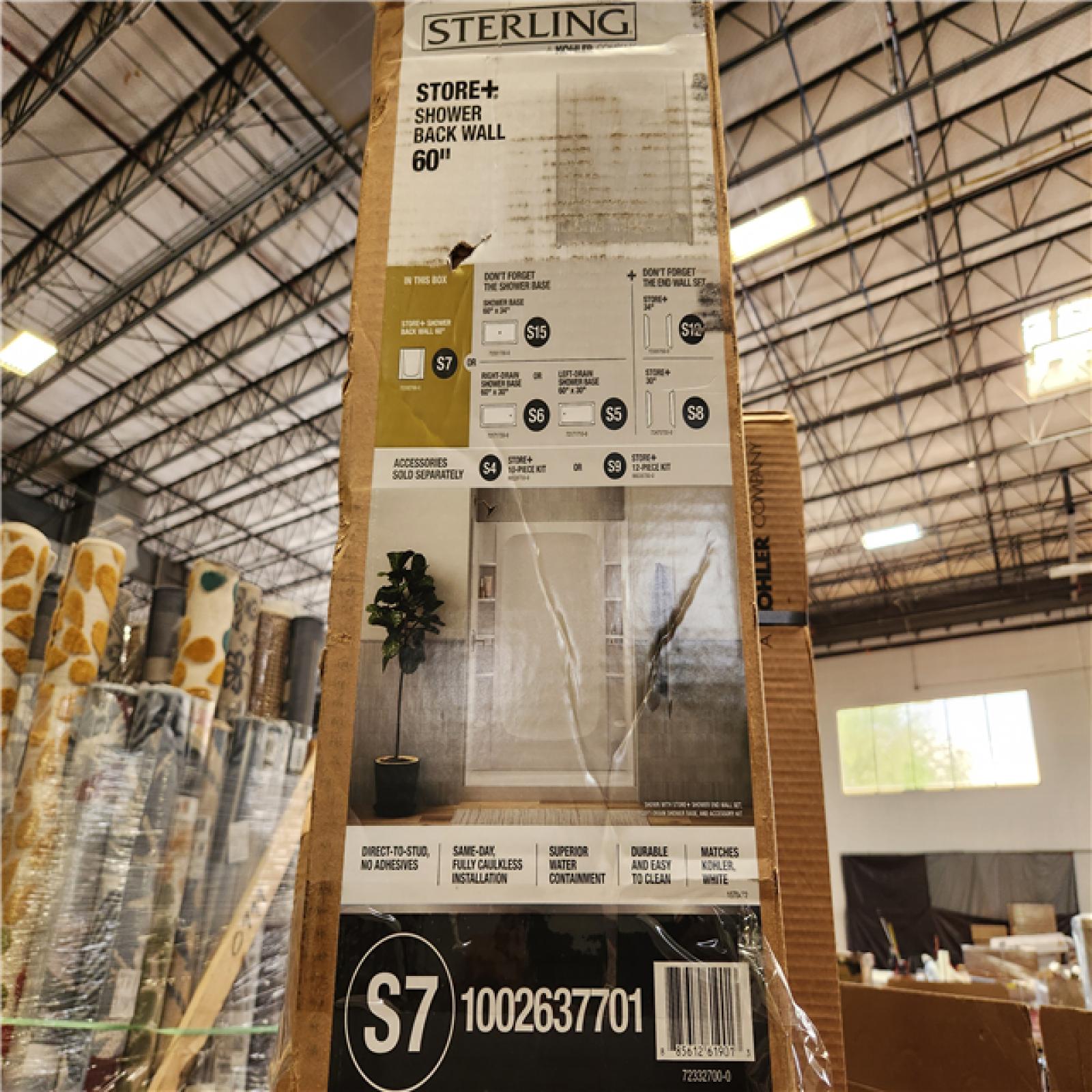 Phoenix Location AS-IS Sterling's Bathroom/Shower Walls, Base and Accessory Pallet