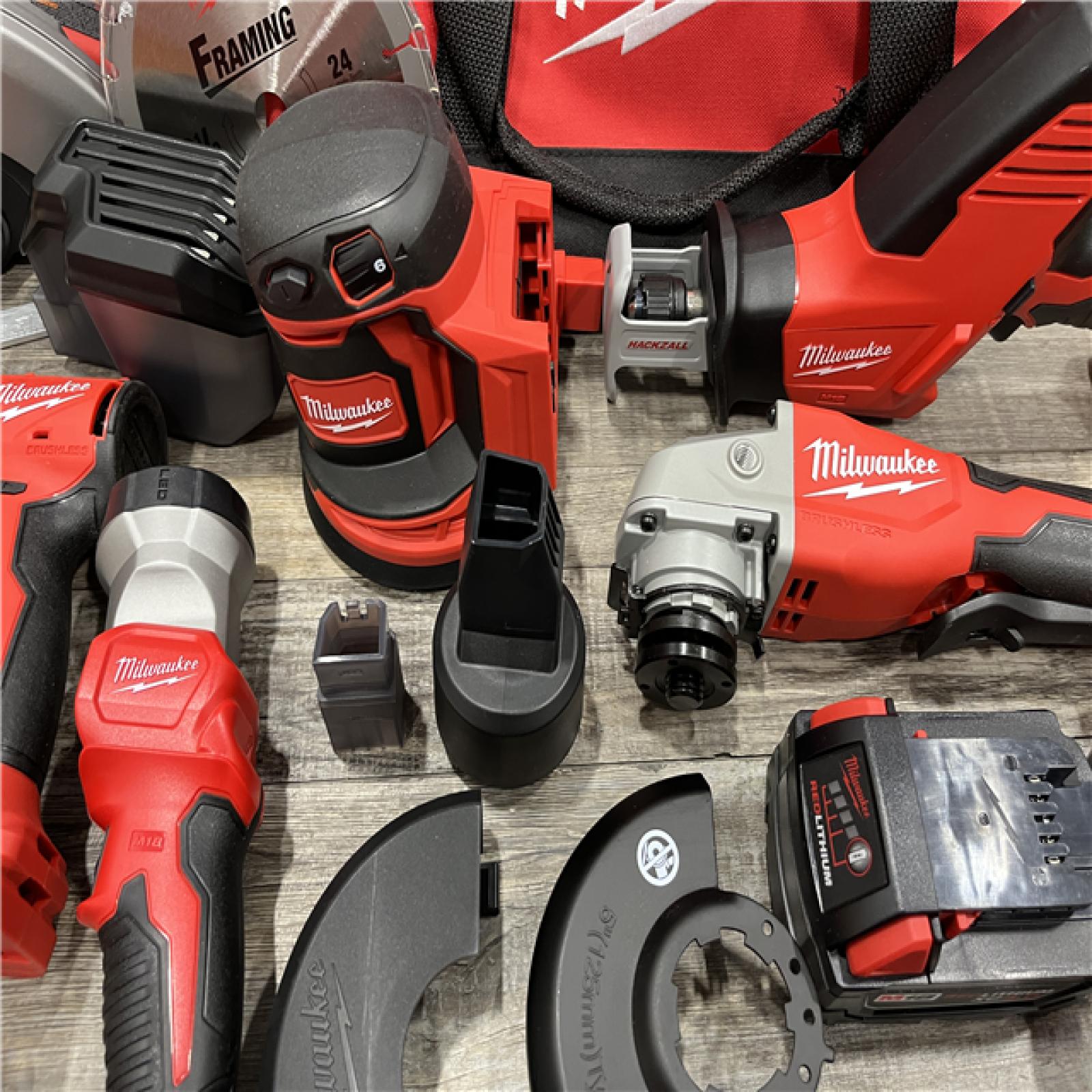 AS-IS Milwaukee 18V Lithium-Ion Cordless (8-Tool) Combo Kit