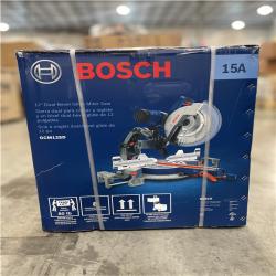DALLAS LOCATION- Bosch 15 Amp 12 in. Corded Dual-Bevel Sliding Glide Miter Saw