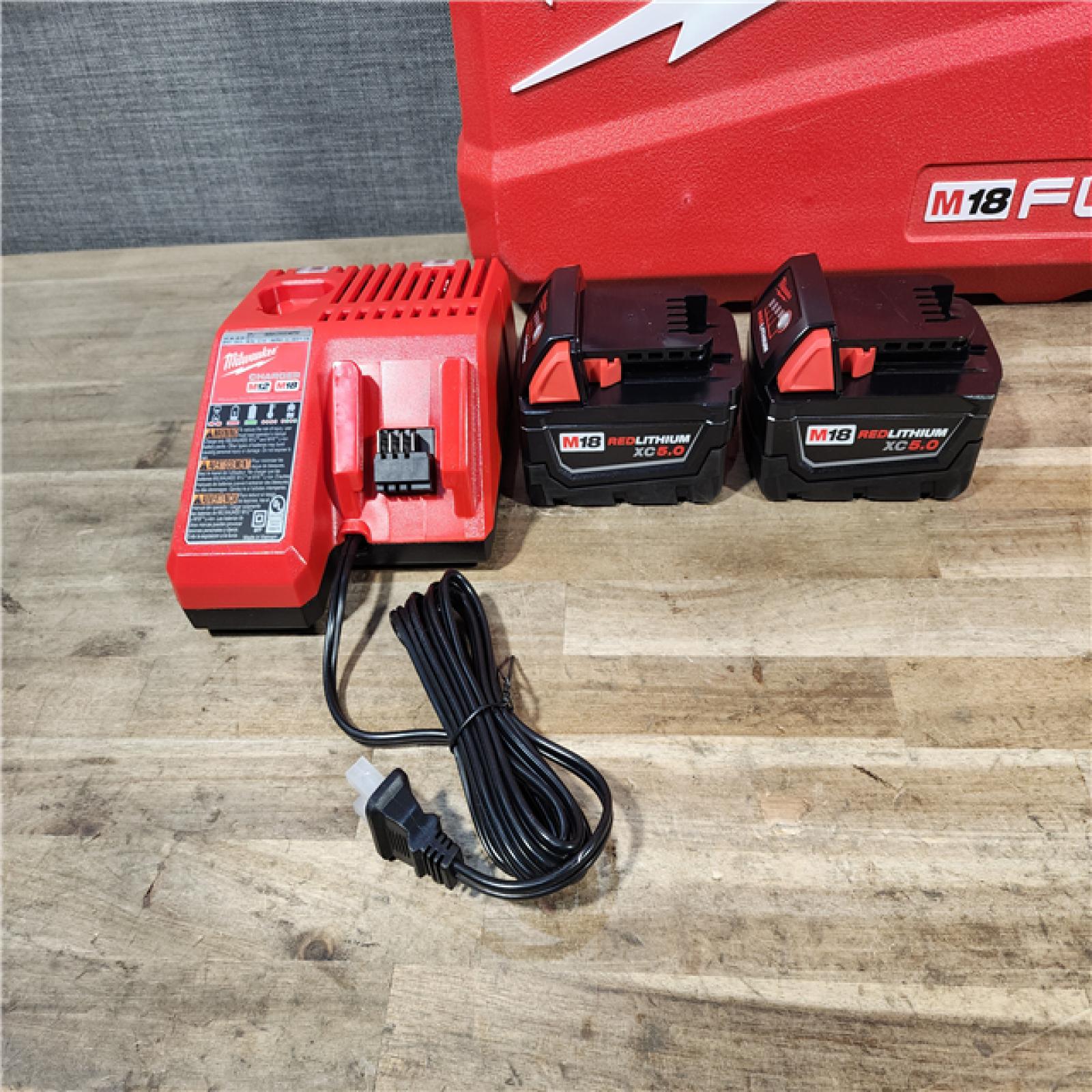 HOUSTON LOCATION - AS-IS (APPEARS LIKE NEW) Milwaukee FUEL 18V Lithium-Ion Brushless Cordless Hammer Drill and Impact Driver Combo Kit