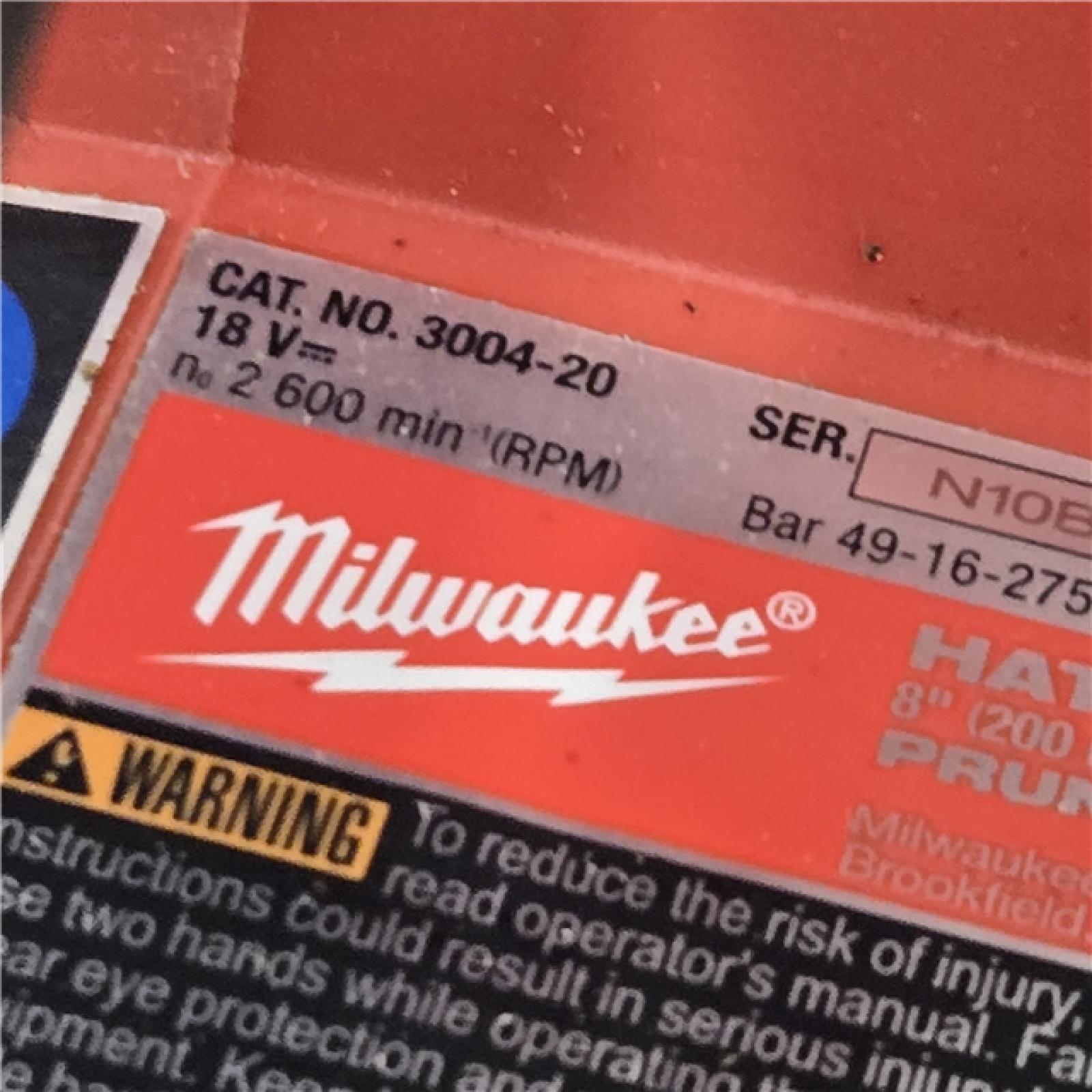 AS-IS Milwaukee M18 Fuel Hatchet 8  Pruning Saw (Tool-Only)