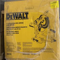 NEW- DeWalt 15 Amps 12 in. Corded Dual-Bevel Sliding Compound Miter Saw