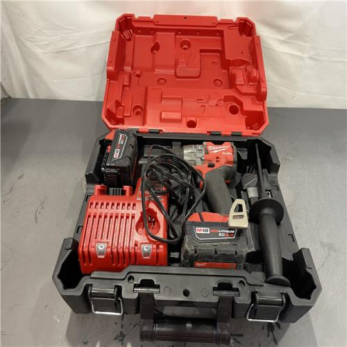 AS-IS - Milwaukee M18 FUEL 18V Lithium-Ion Brushless Cordless 1/2 in. Hammer Drill Driver Kit
