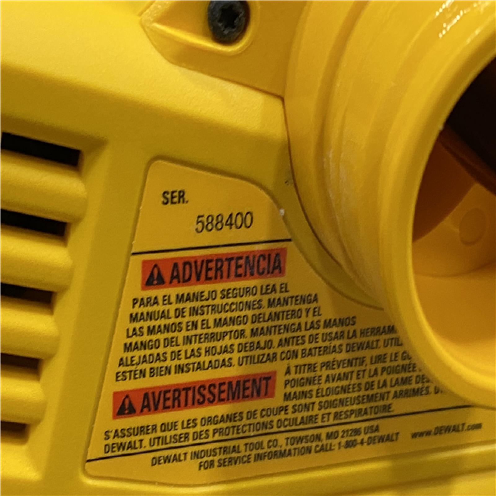 AS-IS DEWALT 20V MAX XR Cordless Brushless 3-1/4 in. Planer (Tool Only)