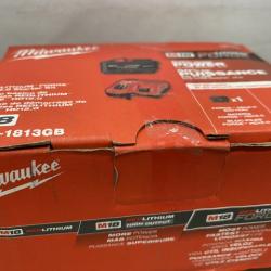 NEW - Milwaukee 18-Volt Lithium-Ion REDLITHIUM FORGE Starter Kit with 12. 0Ah Battery and Charger