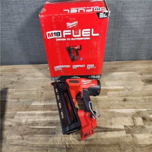HOUSTON LOCATION - AS-IS (APPEARS LIKE NEW) Milwaukee 2841-20 18V Cordless Gen II 16 Gauge Angled Finish Nailer (Tool Only)