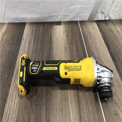 AS-IS DEWALT 20V MAX XR Cordless Brushless 4.5 in. Slide Switch Small Angle Grinder with Kickback Brake (Tool Only)
