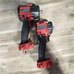 HOUSTON LOCATION - AS-IS MILWAUKEE 2 TOOL COMBO KIT W/ (2) BATTERY & CHARGER