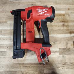 HOUSTON LOCATION - AS-IS (APPEARS LIKE NEW) Milwaukee FUEL 18-Volt Lithium-Ion Brushless Cordless 18-Gauge 1/4 in. Narrow Crown Stapler (Tool-Only)