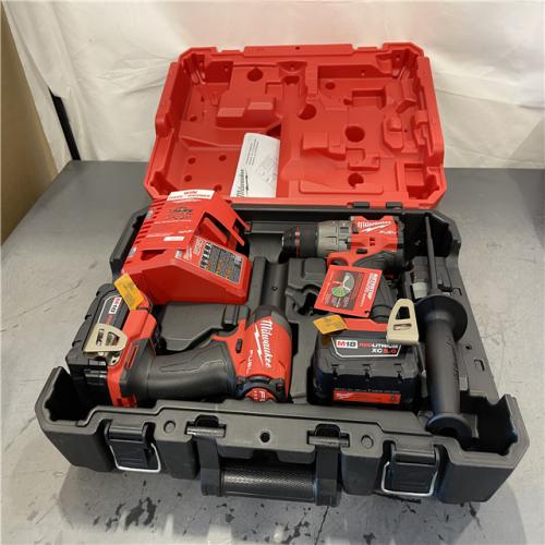 AS-IS - Milwaukee M18 FUEL 18V Lithium-Ion Brushless Cordless Hammer Drill and Impact Driver Combo Kit