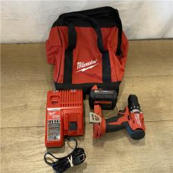 AS-IS Milwaukee 18V Lithium-Ion Brushless Cordless 1/2 in. Compact Drill/Driver with kit