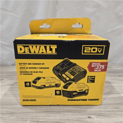 NEW! - DEWALT 20V MAX Lithium-Ion 6.0Ah and 4.0Ah Battery and Charger Starter Kit