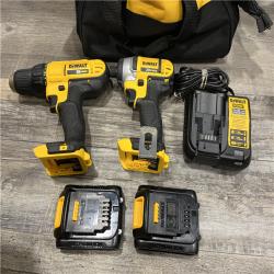 AS-IS DEWALT 20V MAX Cordless Drill/Impact 2 Tool Combo Kit