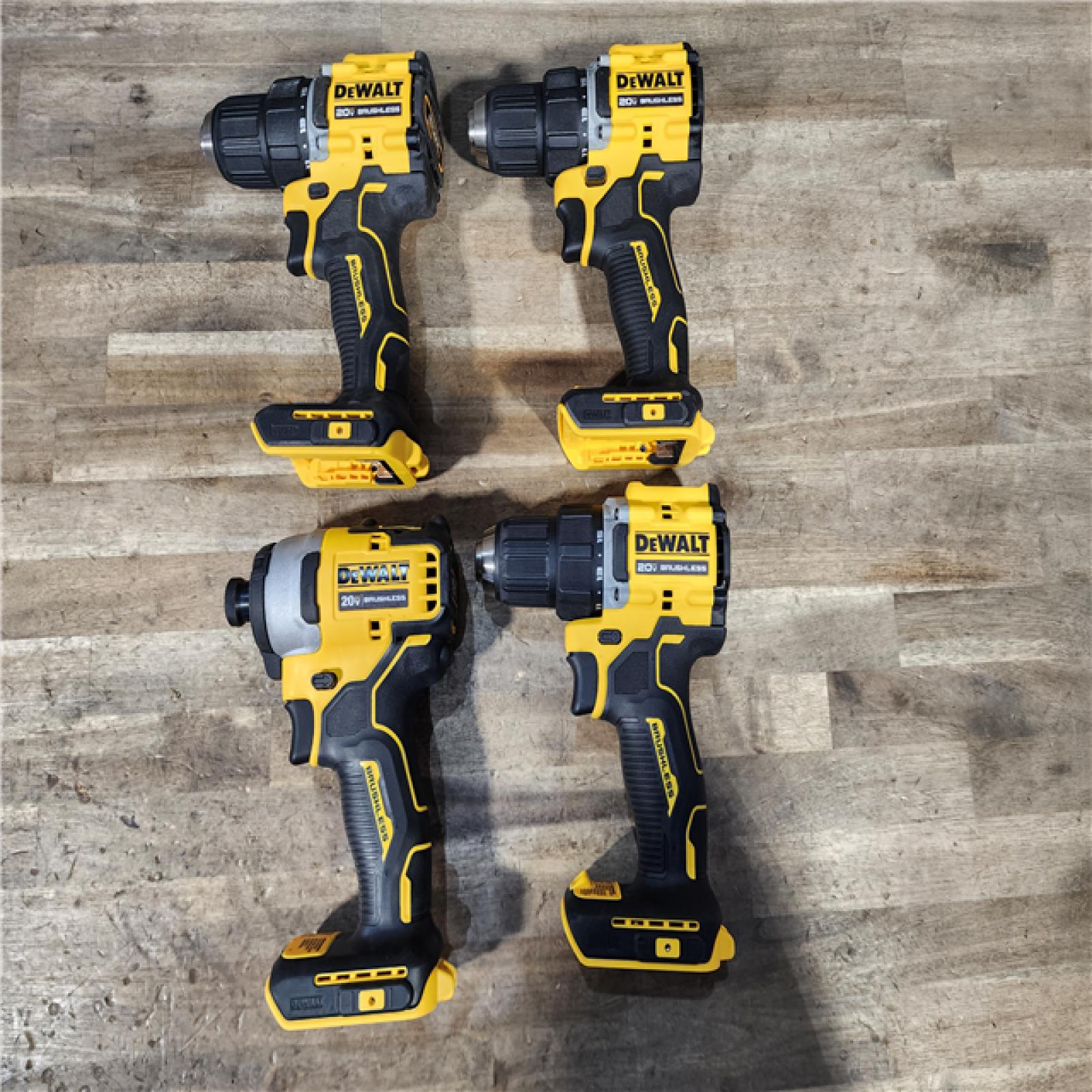 HOUSTON LOCATION - AS-IS DEWALT 4 TOOL COMBO KIT W/ (2) BATTERY & CHARGER