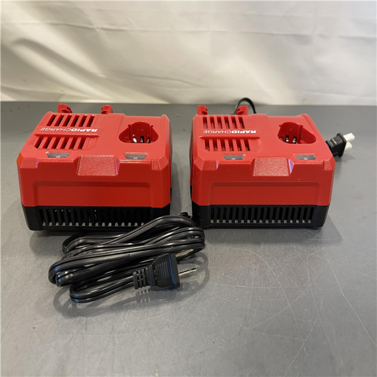 AS-IS - Milwaukee M12 and M18 12-Volt/18-Volt Lithium-Ion Multi-Voltage Rapid Battery Charger (Set of 2)