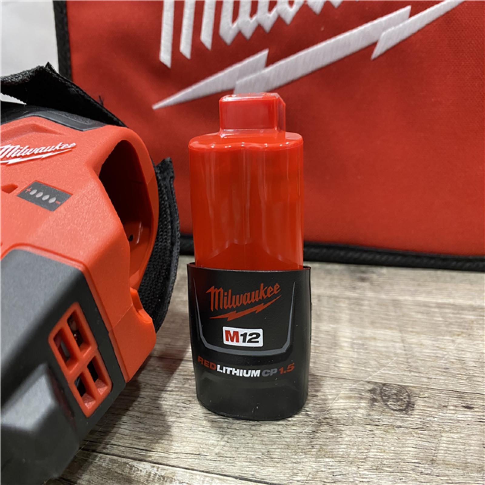 AS-IS Milwaukee 12-Volt Lithium-Ion Cordless Palm Nailer Kit