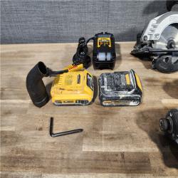 HOUSTON LOCATION - AS-IS DEWALT 4 TOOL COMBO KIT W/ (2) BATTERY & CHARGER