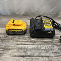 AS-IS DEWALT 20V MAX XR POWERSTACK Lithium-Ion Battery Starter Kit with 3.5Ah Battery and Charger